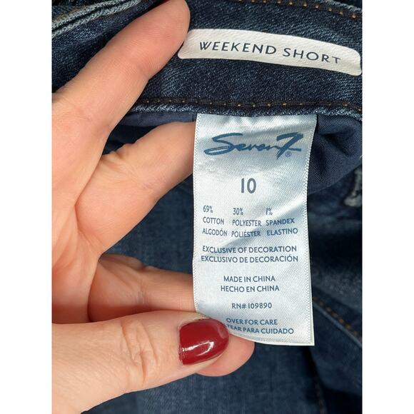 Seven7 Weekend denim short, size 10 EUC - Picture 3 of 10